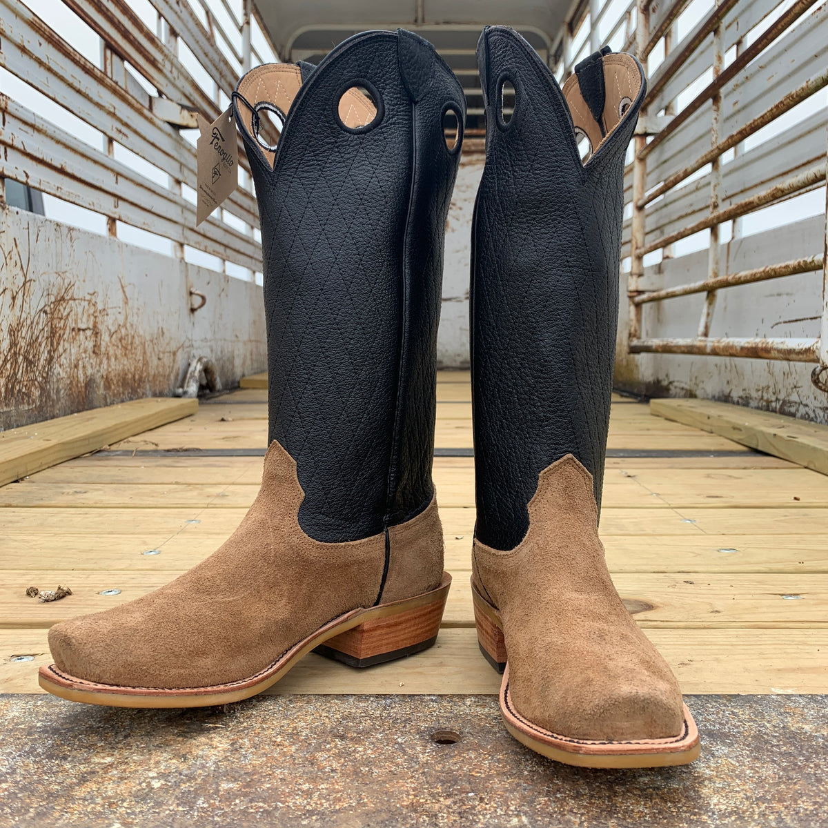【WOOHWA】TENS CARGO BOOTS CUT Fenoglio Picosa Creek Exclusive Tan Victoria Roughout w