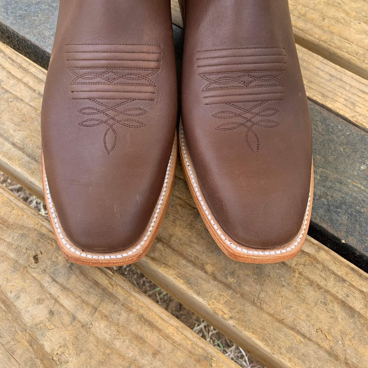 Picosa Creek Boots - Chocolate Mule W/ Yellow or Lime Green