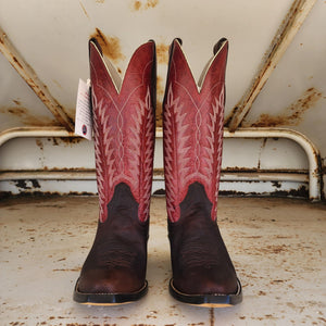 Hondo Picosa Creek Exclusive Brown Oil Tan w/Red Valcano - The Reese 2.0 Boot