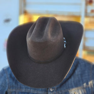 American Hat - 7X Chocolate Felt Cattleman/JB 4 1/2