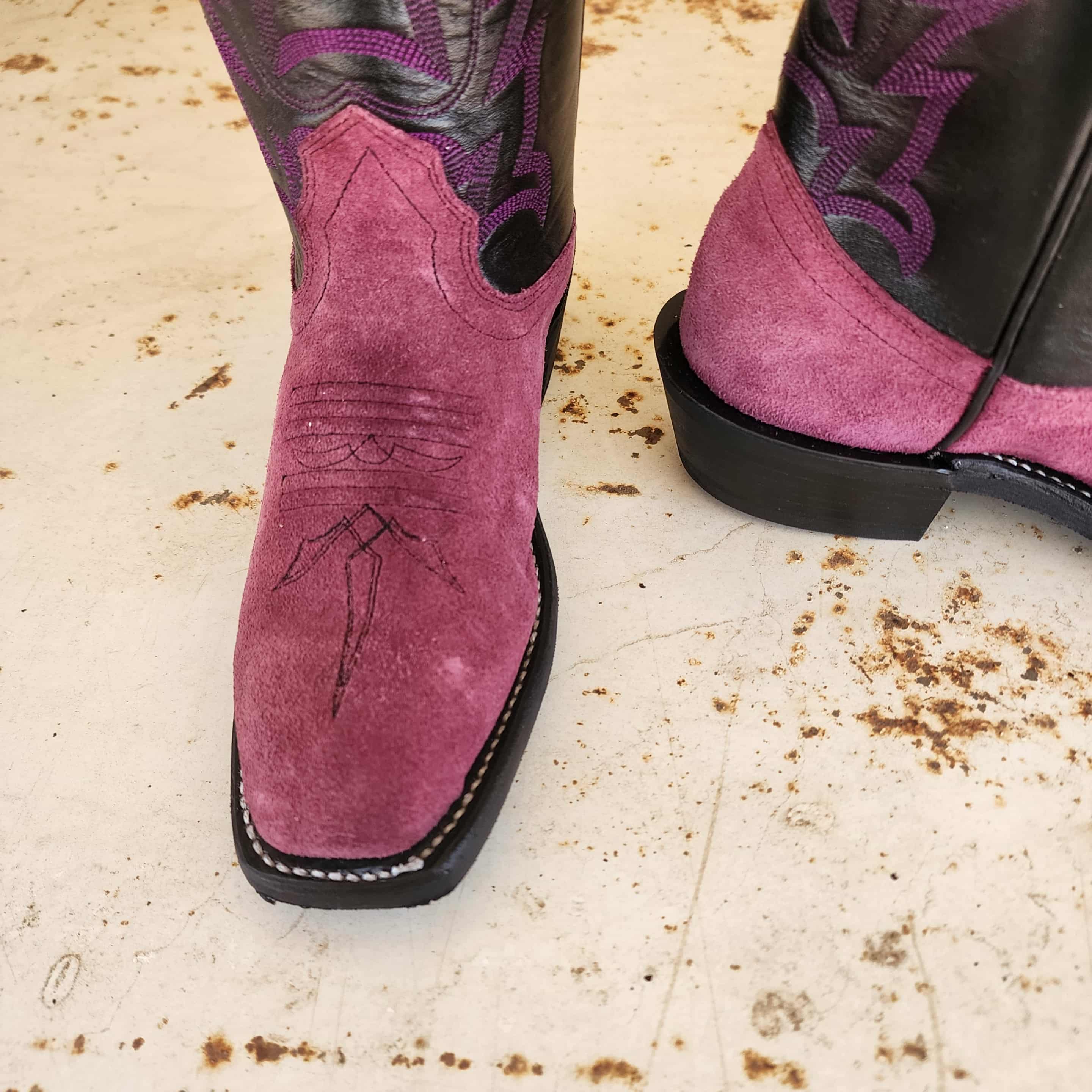 Fenoglio Picosa Creek Exclusive Cabernet Barcelona Roughout w/Black Italian - The Wildcat Boot - FB00101478