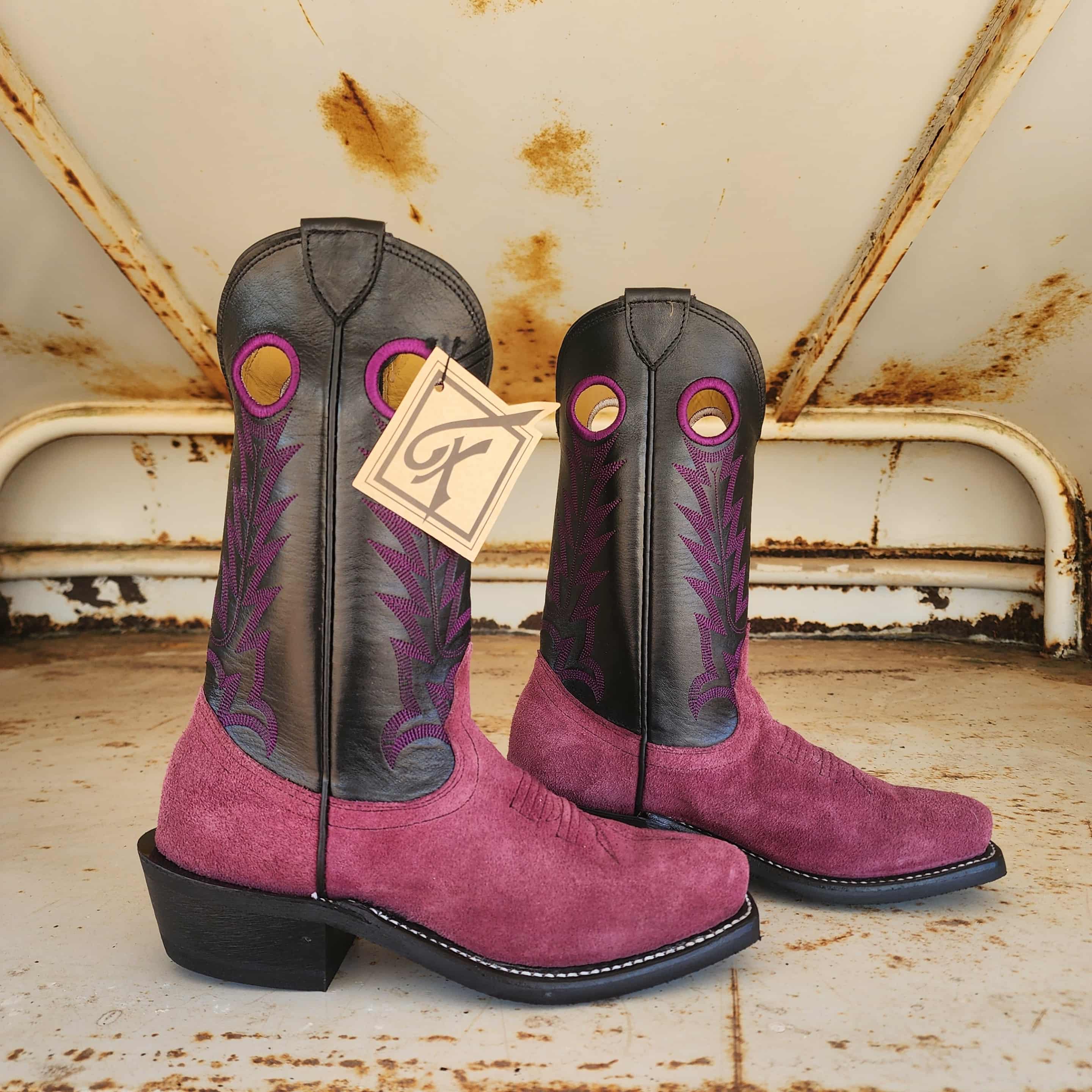 Fenoglio Picosa Creek Exclusive Cabernet Barcelona Roughout w/Black Italian - The Wildcat Boot - FB00101478
