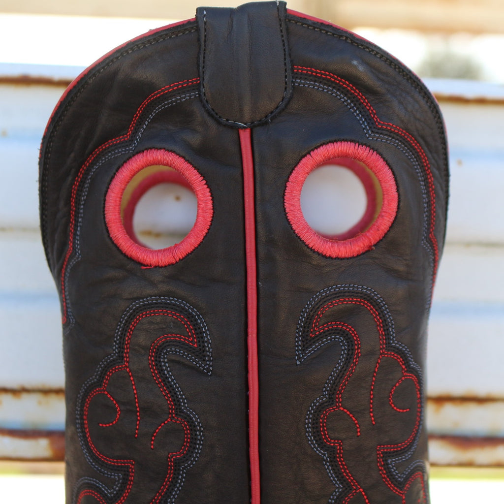 Honcho Boot Tobac Buffalo Roughout w/ Black Remuda Picosa Creek