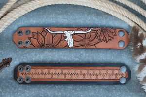 Leather Tooled Bracelet- Group 2